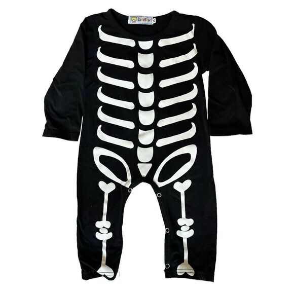 Toddler Skeleton Romper, Sz:95/2T - Picture 2 of 5